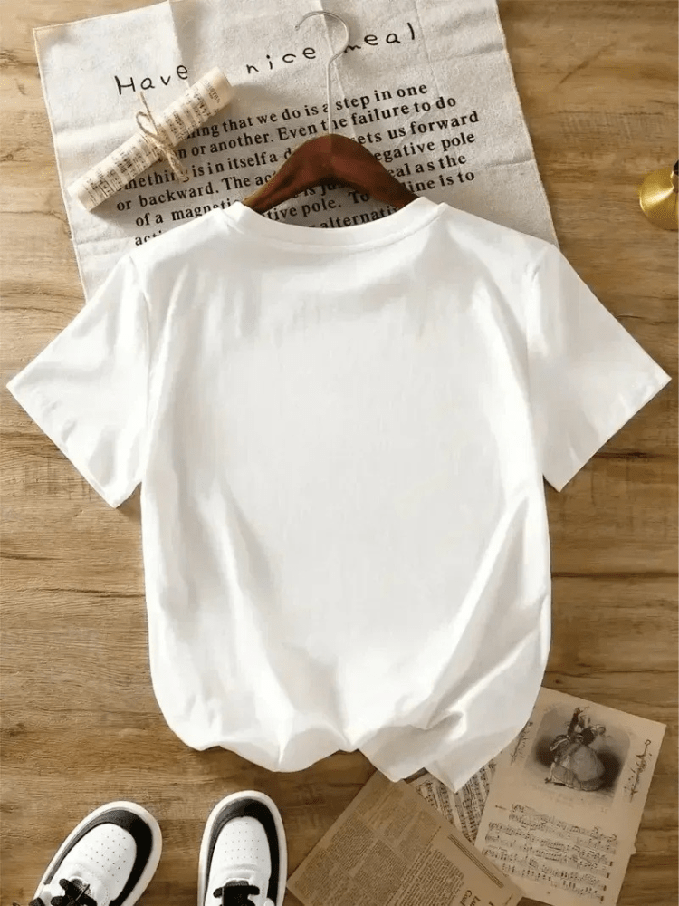 Tshirt med rosa cowgirl boots för dam