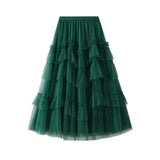 Tutu kjol dam Djupt grön / One Size