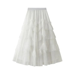 Tutu kjol dam Vit / One Size