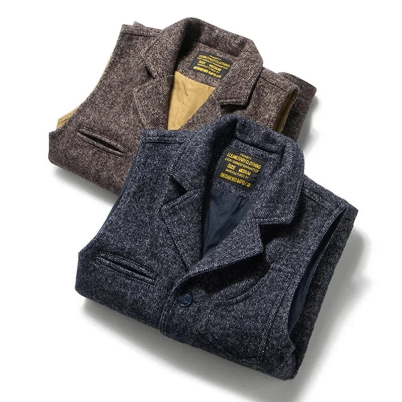 Tweed väst herr