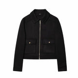 Ull jacka dam Svart / XS
