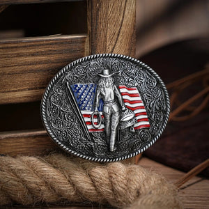 USA Bältesspännen Patriotiska Motiv