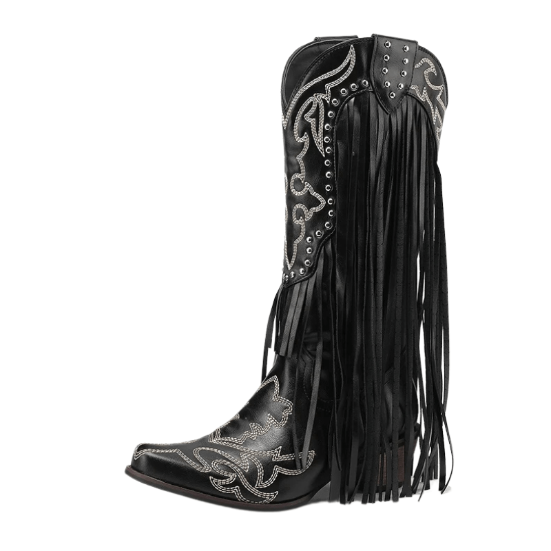 Vintage cowboy boots Svart / 35