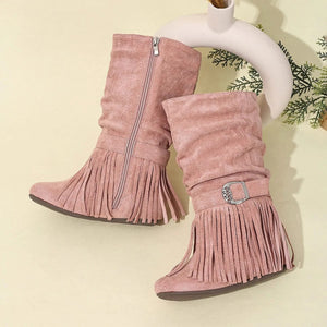Cowgirl Boots med Fransar för Flickor