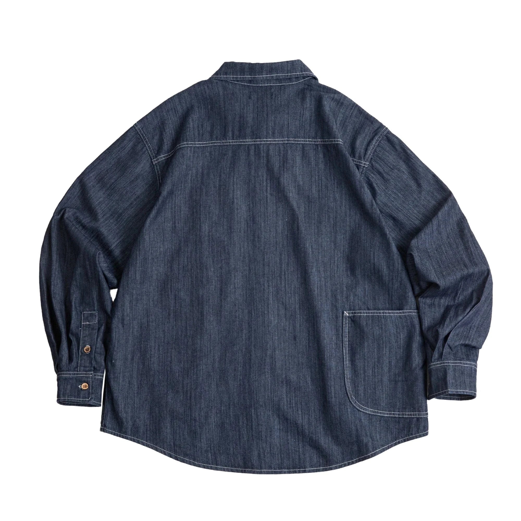 Vintage jeansskjorta herr i workwear-stil