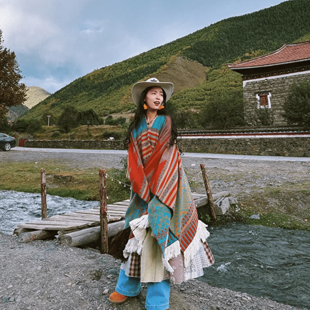 Vintage poncho