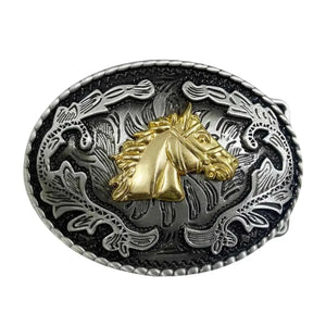 Western Bältesspännen Herr Cowboy Spänne Motiv Hästhuvud