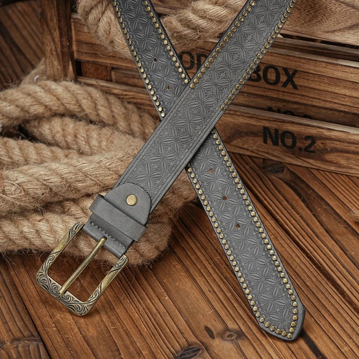 Western Cowboy Läderbälte