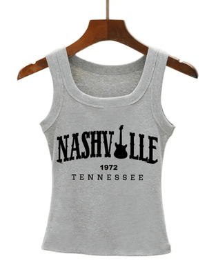 Western damtopp Nashville Tennessee Grå / XL