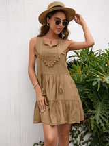 Western klänning Khaki / S