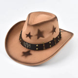 Westernhatt med Stjärnmotiv Kamel / Kan justeras